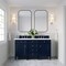 James Martin Vanities Brittany 60in Double Vanity, Victory Blue w/ 3 CM White Zeus Quartz Top 650-V60D-VBL-3WZ - alternate 1